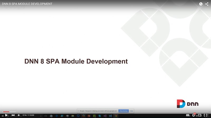 DNN 8 SPA Module Development Pattern